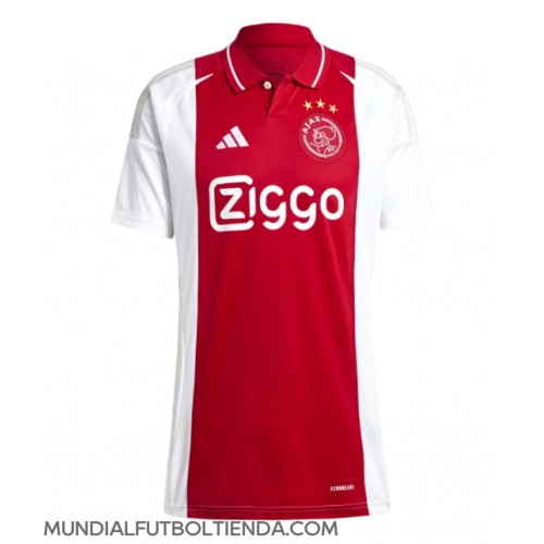 Camiseta Ajax Primera Equipación Replica 2024-25 para mujer mangas cortas